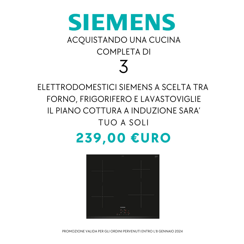 Piano cottura a soli 239€ con Siemens