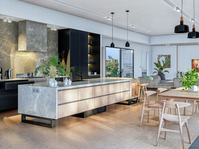 cucine moderne con isola open space